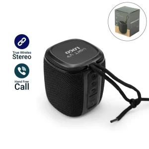 Portable Bluetooth Speaker with Light Up Logo and Lanyard